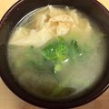 ｍａｍａｒａｄｅ's cooksnap of when they made 菜の花からし和えのお味噌汁♪.