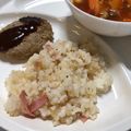 ドラえもんた's cooksnap of when they made 簡単!ベーコンガーリックペッパーライス　.