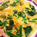 ごろろん☆'s cooksnap of when they made ハム＆ほうれん草のオープンオムレツ.