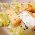 クックQPRWWO☆'s cooksnap of when they made キャベツと厚揚げの煮浸し.