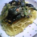 maruru-nn's cooksnap of when they made 鮭フレークとほうれん草のクリームパスタ.