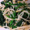 STfam's cooksnap of when they made もやしとほうれん草の簡単ナムル.