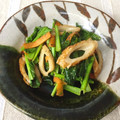 よこ耳ねこ's cooksnap of when they made 小松菜とちくわのオイマヨ炒め.