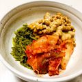 azbjbn's cooksnap of when they made めかぶ、納豆、キムチ！.