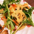 bb☆'s cooksnap of when they made シャキ旨♪蓮根と水菜のデリ風ごま酢サラダ.