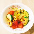 干芋くん's cooksnap of when they made トマトとズッキーニ♡中華風キューブマリネ.