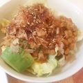 えびえり's cooksnap of when they made 納豆・アボカド・オクラ・豆腐サラダ.