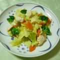 クックIT3JHF☆'s cooksnap of when they made 鶏ももと人参とキャベツの煮しめ.