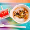 マイとクロの幸せ生活's cooksnap of when they made 離乳食中期*ひじきとほうれん草のお粥♡.