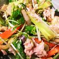 カナダちびママ's cooksnap of when they made 水菜とレンコンのシャキうまサラダ.