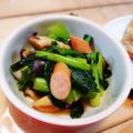 ジョリポン's cooksnap of when they made コンソメで簡単！小松菜のウインナー炒め.