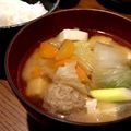 きなこふに's cooksnap of when they made 肉団子と白菜の味噌汁.