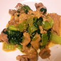 梅水玉's cooksnap of when they made 豚コマと青梗菜のオイマヨ炒め.