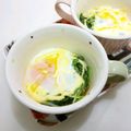 マダムカフェ♡'s cooksnap of when they made お手軽★朝食にも【豆苗のマヨ玉ココット】.