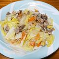 みぽぴぽ's cooksnap of when they made 白菜・豚肉・春雨のオイスターソース炒め.