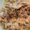 らいたく's cooksnap of when they made サクラマスのクリームパスタ.