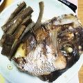 カエル3★'s cooksnap of when they made 簡単♪甘辛鯛のあら炊きゴボウ添え♡.