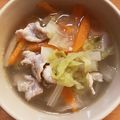 ちはるき27's cooksnap of when they made 塩麹豚と白菜のスープ.