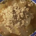 ガッチャン5's cooksnap of when they made 優し〜い味♡①冬瓜と鶏挽肉の煮物.