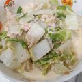 みーちゃん86's cooksnap of when they made あるもので♪白菜とツナのマヨサラダ.