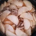 クックるん☆戦隊's cooksnap of when they made 簡単！ごま油香る大根と豚肉の 煮物！.