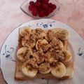 ♡sayulily♡'s cooksnap of when they made きな粉バナナトーストのはちみつがけ♡.