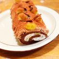 komugiko4's cooksnap of when they made ⁂チョコレートのモンブランロール⁂.