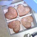 ちびchocola's cooksnap of when they made ハートのビスキュイチョコサンド.