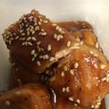 sakimama☆★'s cooksnap of when they made 魚がウマイ♡手羽先風サーモンの甘辛唐揚げ.
