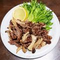 おにぎり99's cooksnap of when they made エリンギと牛肉コマの炒め物.