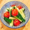 mikko6's cooksnap of when they made 材料4つで簡単 トマトと胡瓜の塩麹漬け.