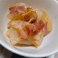 momocookin's cooksnap of when they made 超簡単！ベーコンと大根のコンソメ炒め.