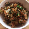 SNOWだるま☆'s cooksnap of when they made 七草のおかか炒め.