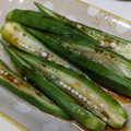 sammie☆'s cooksnap of when they made オクラ茹でて…♡旨旨タレで召し上がれ♬.