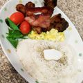 ※Kei's cooksnap of when they made アメリカの朝ごはん　基本のコーングリッツ.