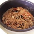 pawprints's cooksnap of when they made 混ぜて炊くだけ簡単☆鳥挽肉炊き込みごはん.
