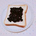 まあまま☆0403's cooksnap of when they made チーズケーキ風？！ブルーベリートースト☆.