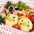 ＊sunlight＊'s cooksnap of when they made キャラ弁簡単おにぎり運動会可愛いキャラ弁.