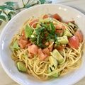 ３匹の大ぶたママ's cooksnap of when they made アボカド簡単スパゲティ.