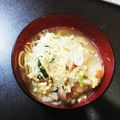 o^o^oayuayu's cooksnap of when they made タンメン風！ニラもやしと白菜の野菜スープ.