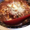 おきむや's cooksnap of when they made 野菜たっぷりでピリ辛。チリトマトスープ.