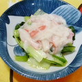 ケンチャナヨ～'s cooksnap of when they made タアサイ蒸らし炒め♡カニカマあんかけ.