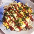 クックQT23CK☆'s cooksnap of when they made 激安☆もやしと卵のみ☆豚平焼⁈.