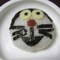gonnanmama's cooksnap of when they made *ドラえもんおにぎり*キャラ弁*.