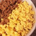 まきろんカフェ's cooksnap of when they made レンジで簡単！たまごそぼろ.