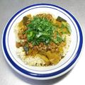 ☆ありか358☆'s cooksnap of when they made ねぎ納豆カレー.