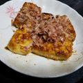 舞☆葉月's cooksnap of when they made ヘルシーおつまみ☆豆腐のお好み風ステーキ.