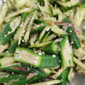 ゆっくんかーさん's cooksnap of when they made ♪きゅうりトマトオクラ茗荷のごま油和え♪.