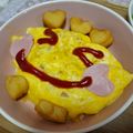 crr611's cooksnap of when they made 卵1個でつくるオムライス♡.