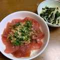 ゆみしゅー's cooksnap of when they made まぐろやサーモンで！簡単基本漬け丼のタレ.
